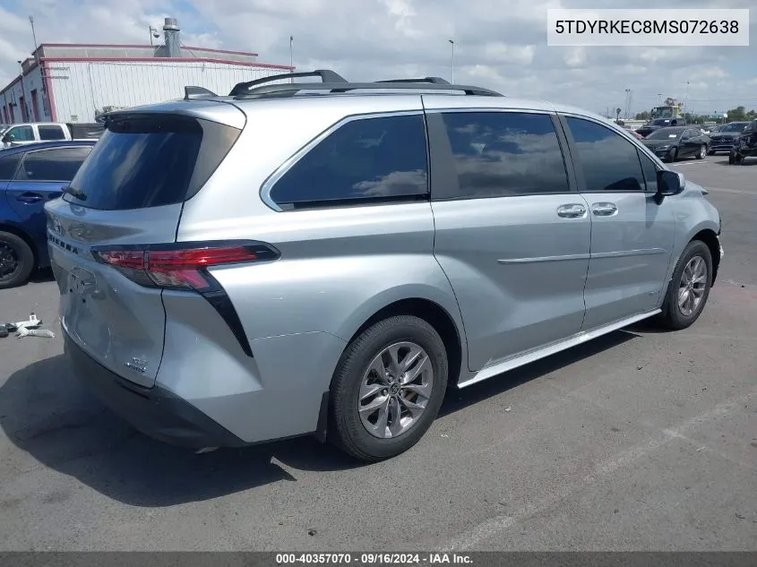 5TDYRKEC8MS072638 2021 Toyota Sienna Xle