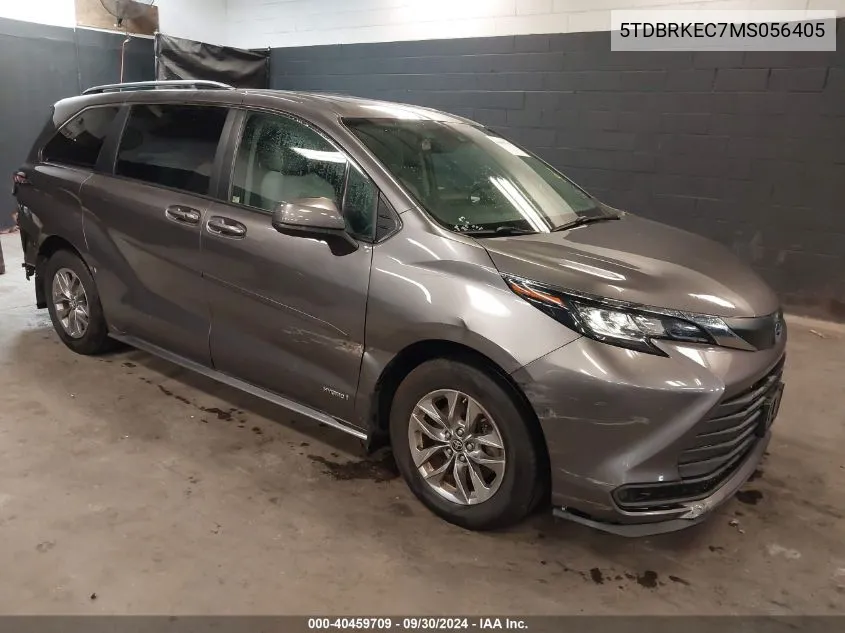 5TDBRKEC7MS056405 2021 Toyota Sienna Le