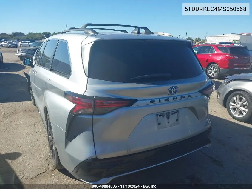 2021 Toyota Sienna Xse VIN: 5TDDRKEC4MS050568 Lot: 40884006