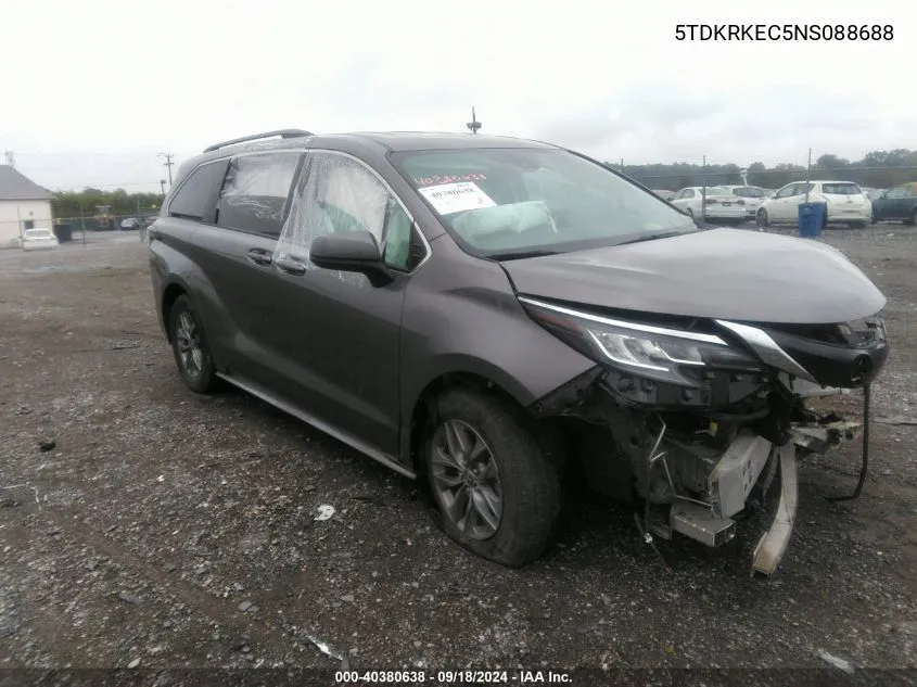 5TDKRKEC5NS088688 2022 Toyota Sienna Le