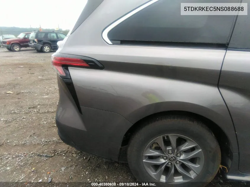 5TDKRKEC5NS088688 2022 Toyota Sienna Le