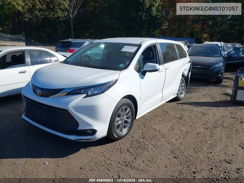 5TDKRKEC4NS101057 2022 Toyota Sienna Le