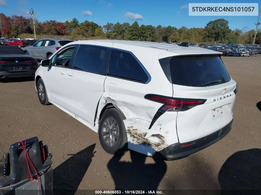 5TDKRKEC4NS101057 2022 Toyota Sienna Le