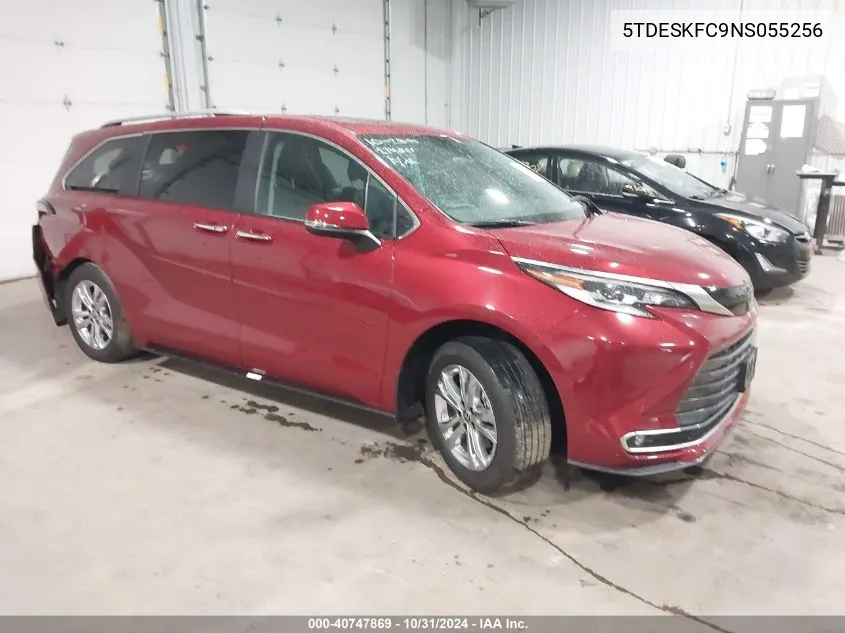 2022 Toyota Sienna Platinum VIN: 5TDESKFC9NS055256 Lot: 40747869