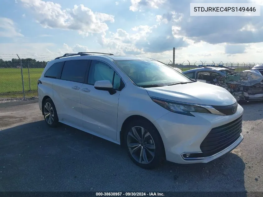 2023 Toyota Sienna Xle VIN: 5TDJRKEC4PS149446 Lot: 38638957