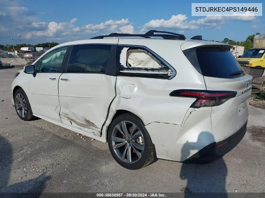 2023 Toyota Sienna Xle VIN: 5TDJRKEC4PS149446 Lot: 38638957