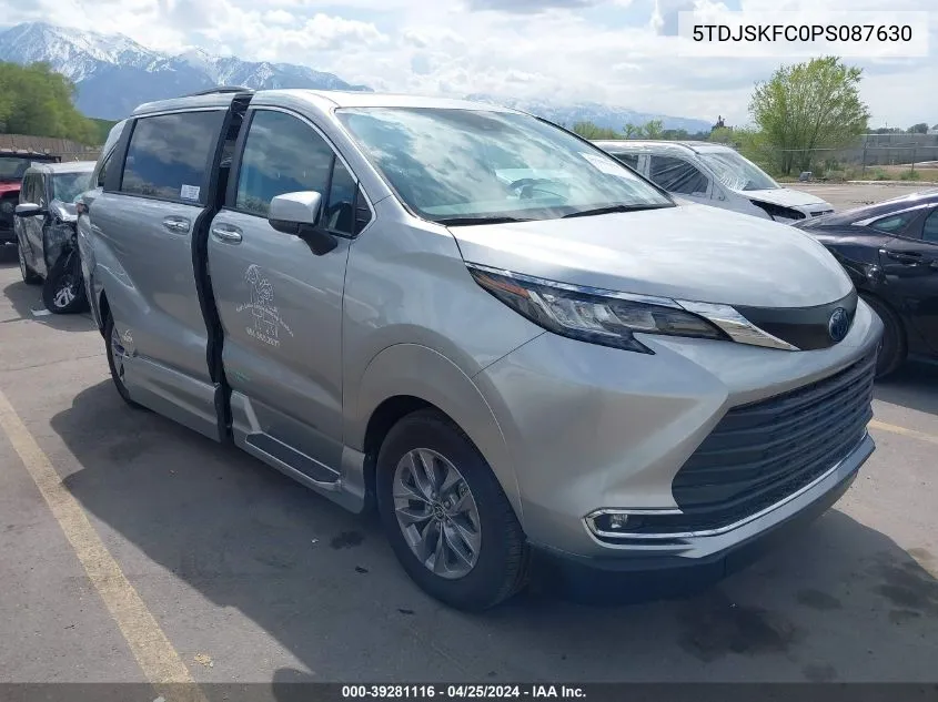 5TDJSKFC0PS087630 2023 Toyota Sienna Xle