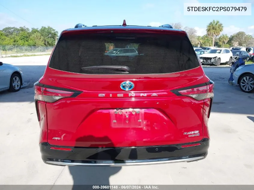 2023 Toyota Sienna Platinum VIN: 5TDESKFC2PS079479 Lot: 39601148