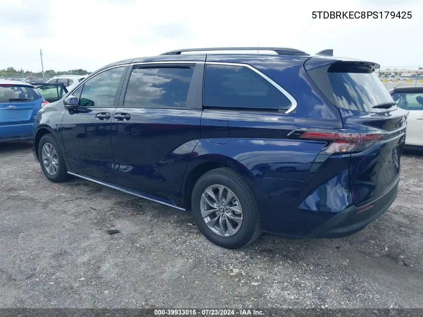 5TDBRKEC8PS179425 2023 Toyota Sienna Le