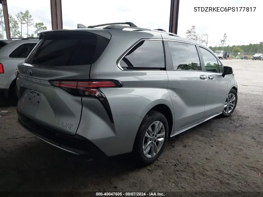 2023 Toyota Sienna Limited VIN: 5TDZRKEC6PS177817 Lot: 40047605