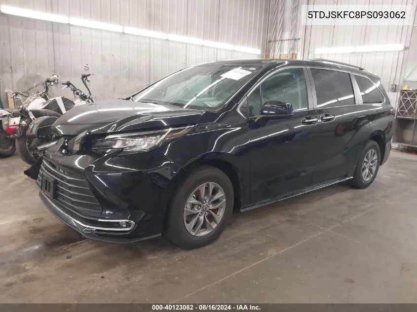 2023 Toyota Sienna Xle VIN: 5TDJSKFC8PS093062 Lot: 40123082