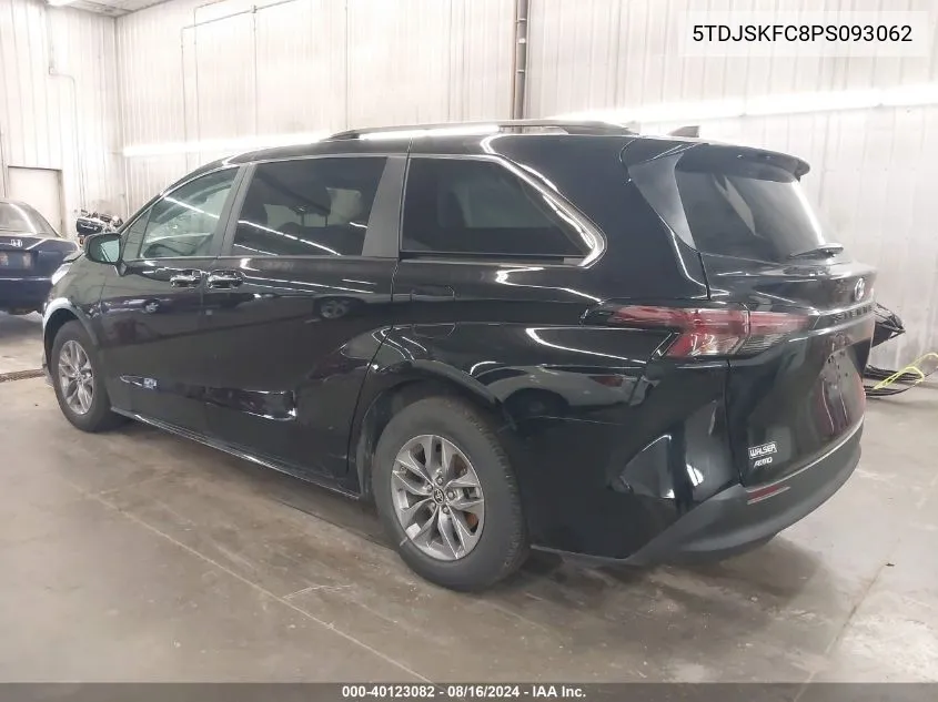 2023 Toyota Sienna Xle VIN: 5TDJSKFC8PS093062 Lot: 40123082