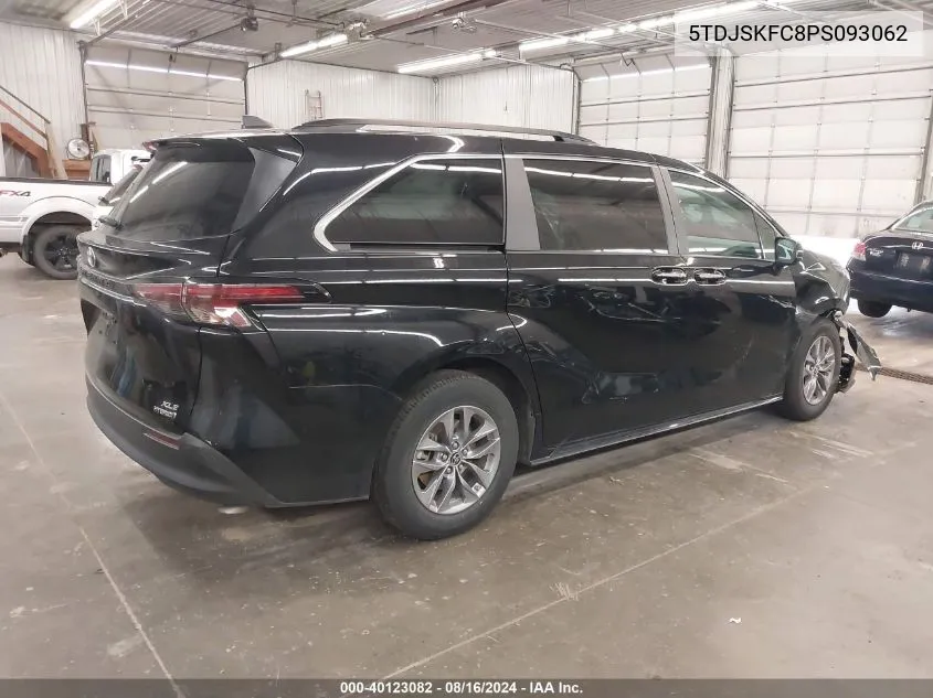 2023 Toyota Sienna Xle VIN: 5TDJSKFC8PS093062 Lot: 40123082