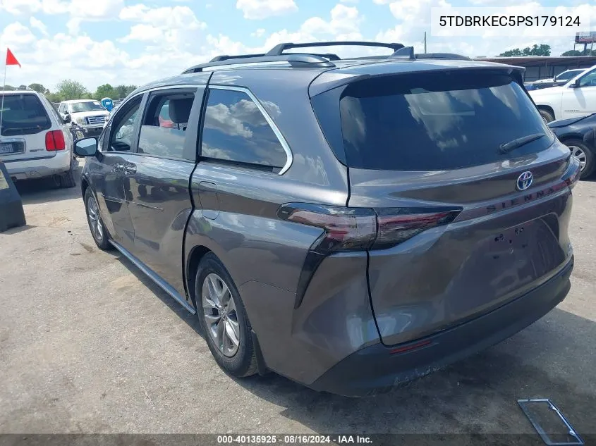 5TDBRKEC5PS179124 2023 Toyota Sienna Le