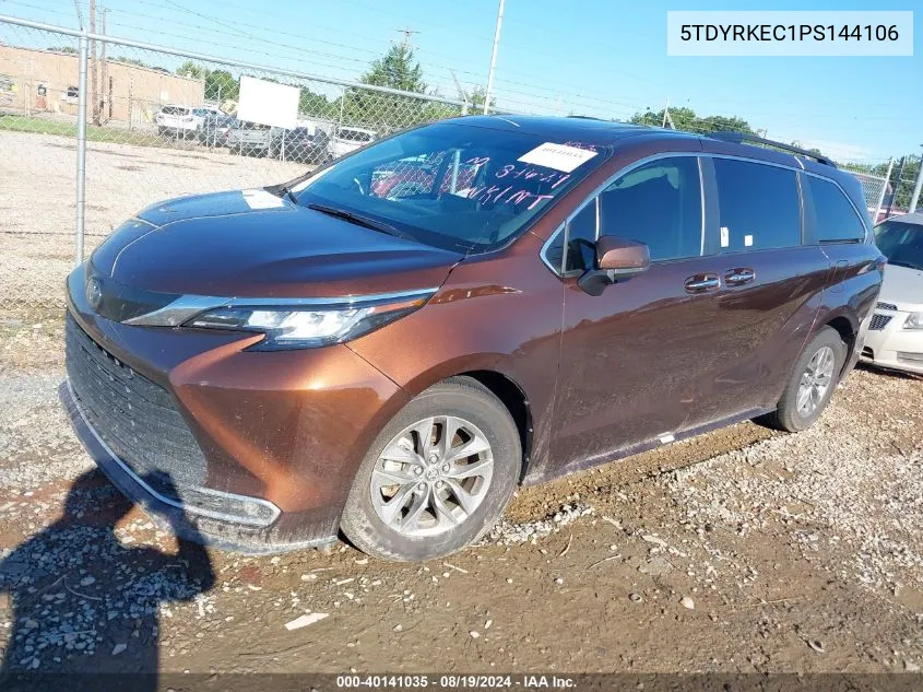 5TDYRKEC1PS144106 2023 Toyota Sienna Xle