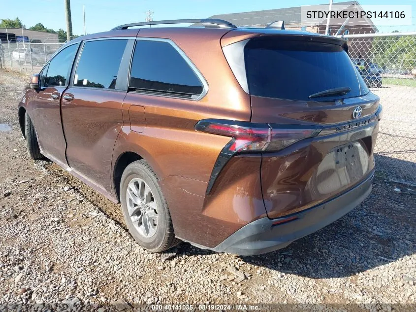 5TDYRKEC1PS144106 2023 Toyota Sienna Xle