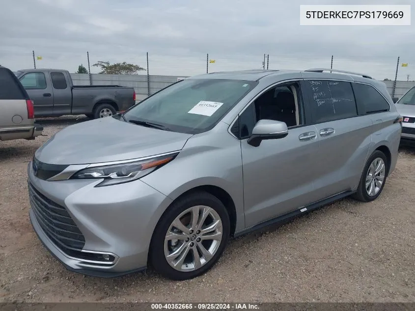 5TDERKEC7PS179669 2023 Toyota Sienna Platinum