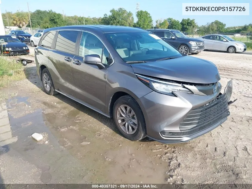 2023 Toyota Sienna Le VIN: 5TDKRKEC0PS157726 Lot: 40357321