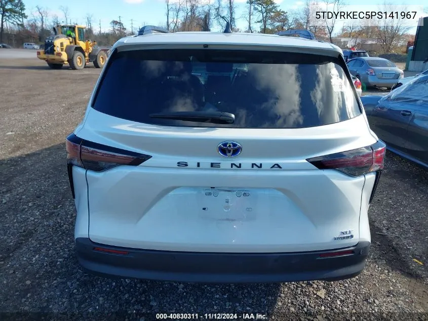 2023 Toyota Sienna Xle VIN: 5TDYRKEC5PS141967 Lot: 40830311