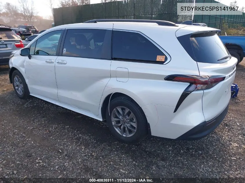 2023 Toyota Sienna Xle VIN: 5TDYRKEC5PS141967 Lot: 40830311