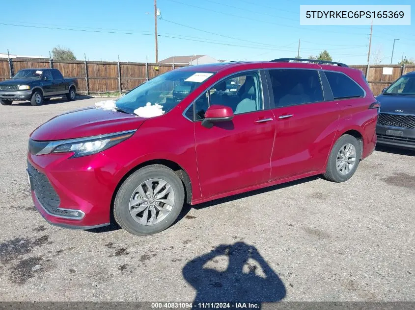 2023 Toyota Sienna Xle VIN: 5TDYRKEC6PS165369 Lot: 40831094