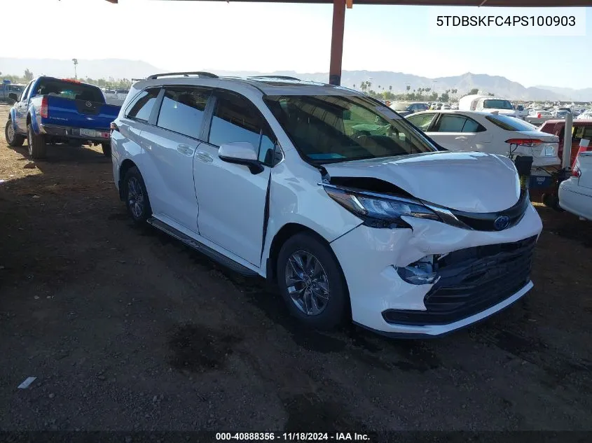 2023 Toyota Sienna Le VIN: 5TDBSKFC4PS100903 Lot: 40888356