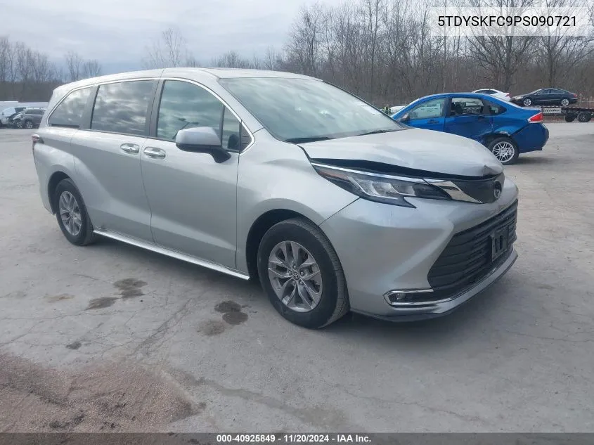 2023 Toyota Sienna Xle VIN: 5TDYSKFC9PS090721 Lot: 40925849