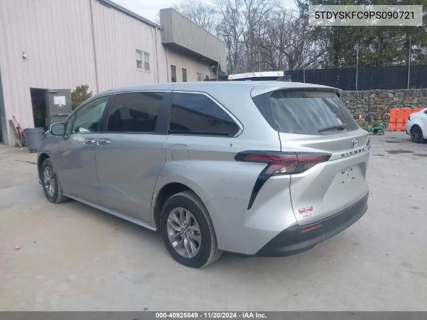 2023 Toyota Sienna Xle VIN: 5TDYSKFC9PS090721 Lot: 40925849