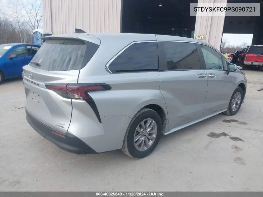 2023 Toyota Sienna Xle VIN: 5TDYSKFC9PS090721 Lot: 40925849