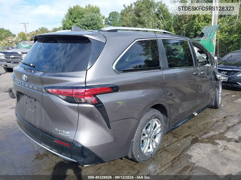 2024 Toyota Sienna Limited/Platinum VIN: 5TDESKFC5RS128323 Lot: 40326926