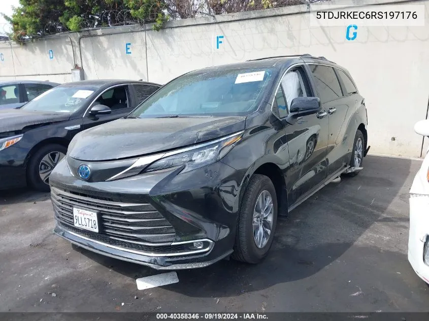 2024 Toyota Sienna Xle VIN: 5TDJRKEC6RS197176 Lot: 40358346