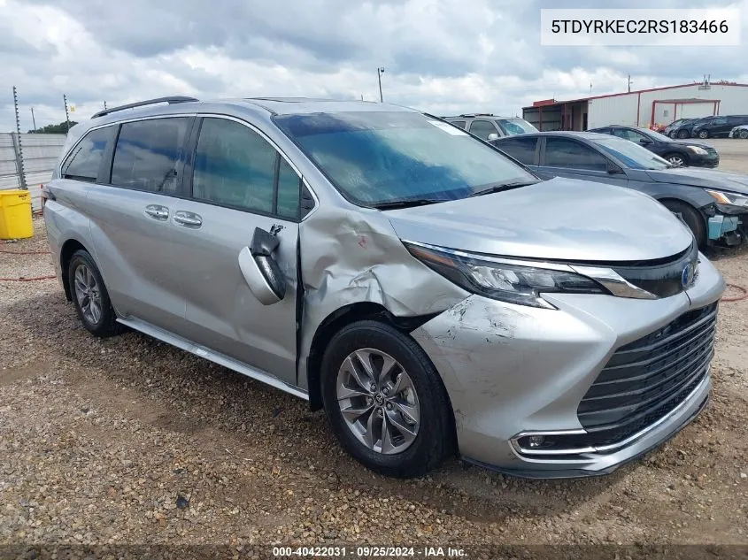 5TDYRKEC2RS183466 2024 Toyota Sienna Xle