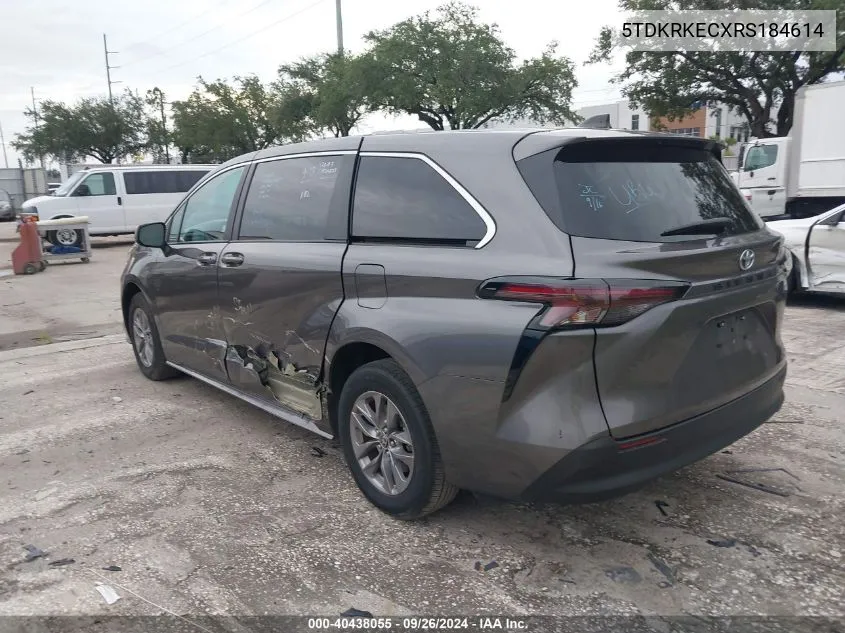 5TDKRKECXRS184614 2024 Toyota Sienna Le