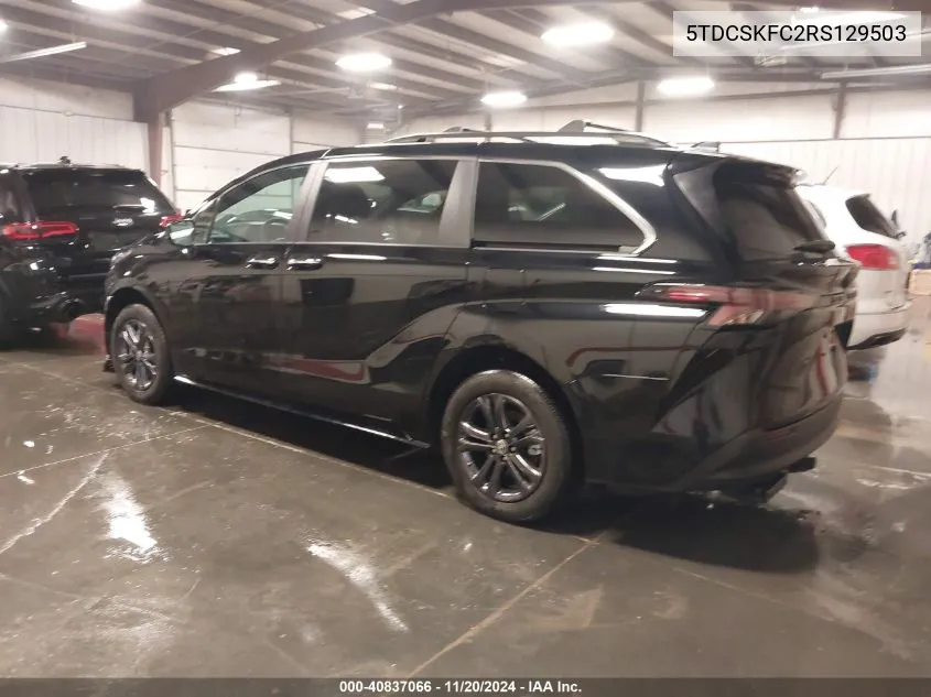 2024 Toyota Sienna Woodland Edition VIN: 5TDCSKFC2RS129503 Lot: 40837066