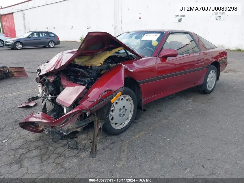 1988 Toyota Supra Sport Roof VIN: JT2MA70J7J0089298 Lot: 40577741