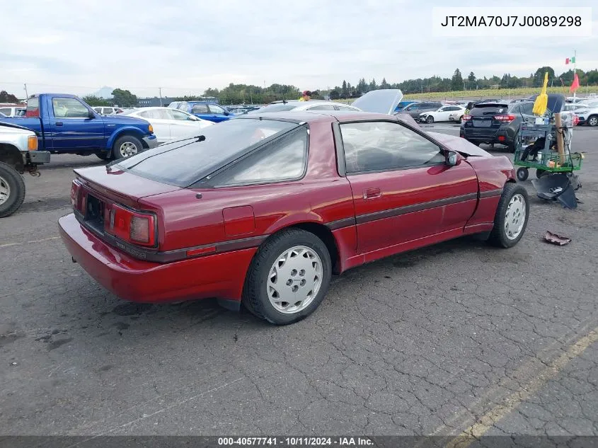 1988 Toyota Supra Sport Roof VIN: JT2MA70J7J0089298 Lot: 40577741