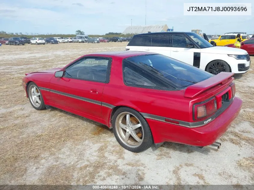 1988 Toyota Supra Sport Roof VIN: JT2MA71J8J0093696 Lot: 40608248