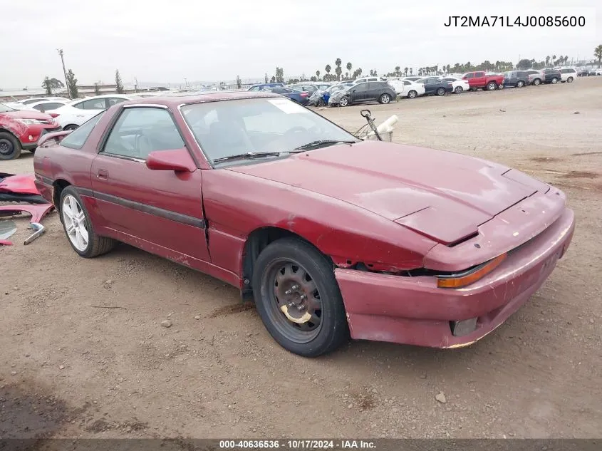 1988 Toyota Supra VIN: JT2MA71L4J0085600 Lot: 40636536