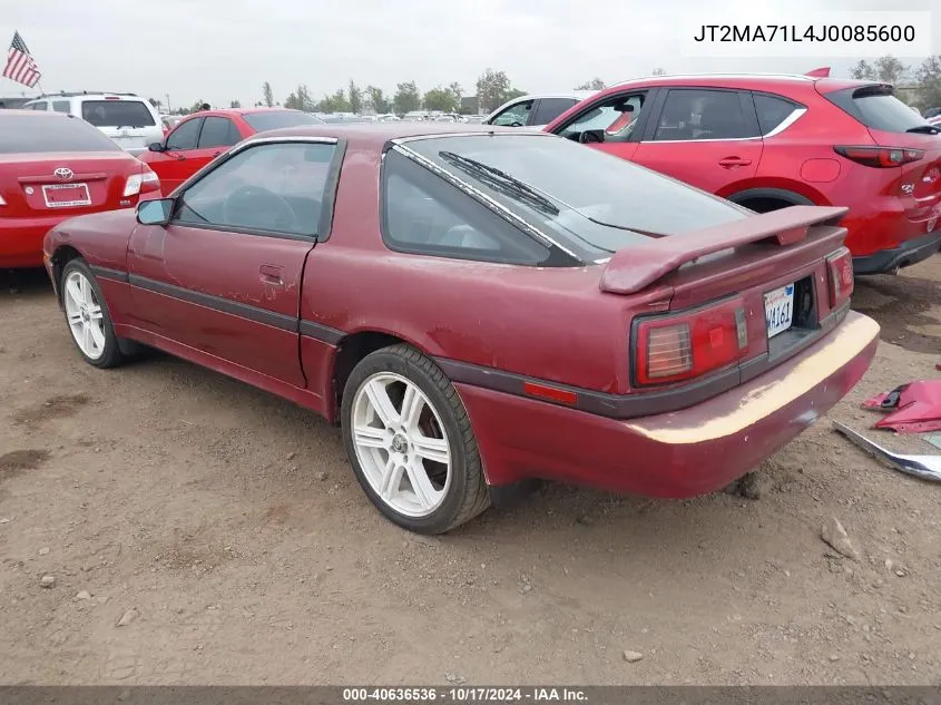 1988 Toyota Supra VIN: JT2MA71L4J0085600 Lot: 40636536