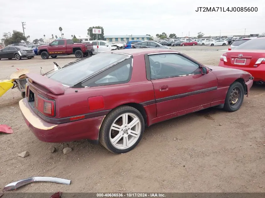 1988 Toyota Supra VIN: JT2MA71L4J0085600 Lot: 40636536