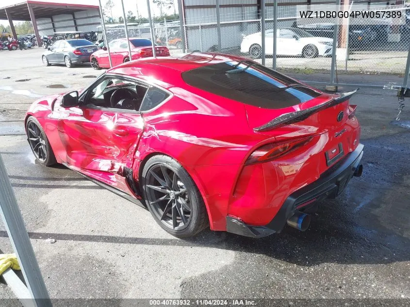 2023 Toyota Gr Supra 3.0 Premium VIN: WZ1DB0G04PW057389 Lot: 40763932