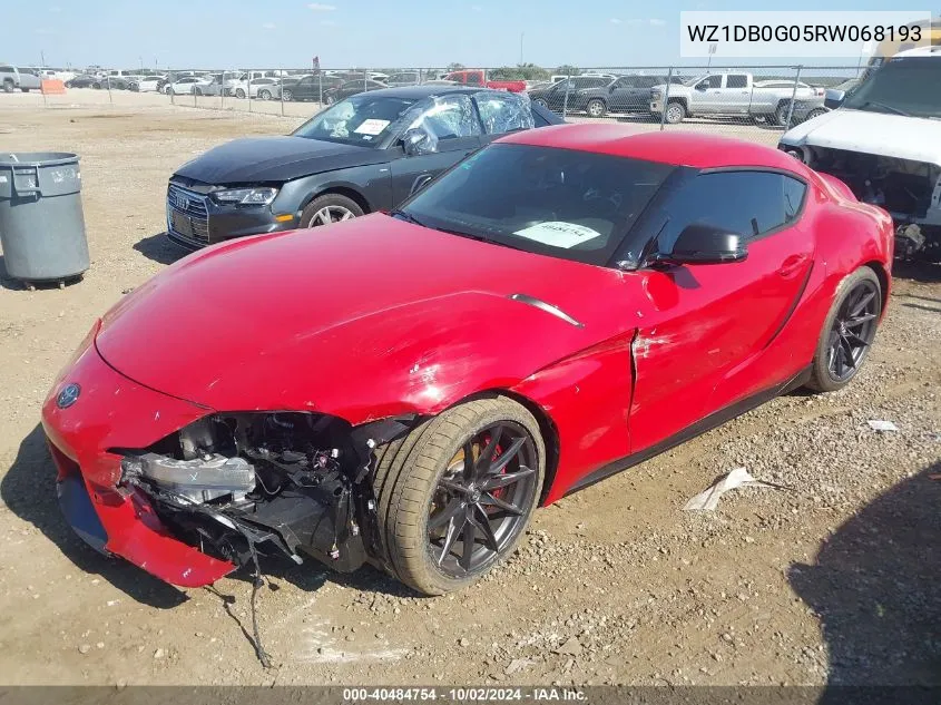 2024 Toyota Gr Supra 3.0 VIN: WZ1DB0G05RW068193 Lot: 40484754