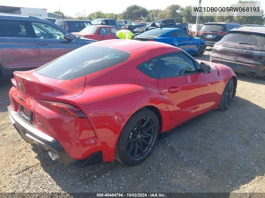 2024 Toyota Gr Supra 3.0 VIN: WZ1DB0G05RW068193 Lot: 40484754