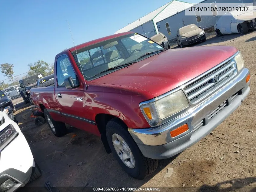 1994 Toyota T100 Dx VIN: JT4VD10A2R0019137 Lot: 40567606