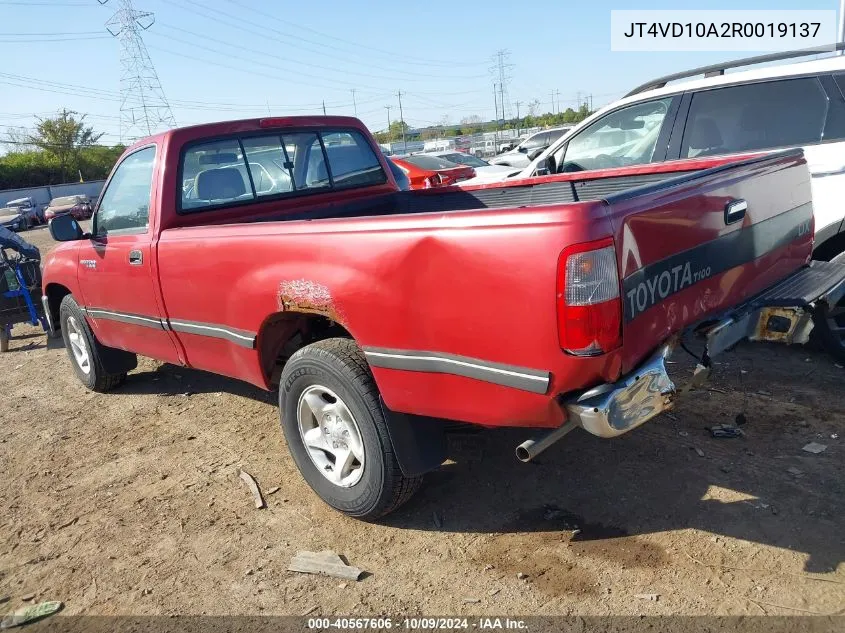 1994 Toyota T100 Dx VIN: JT4VD10A2R0019137 Lot: 40567606