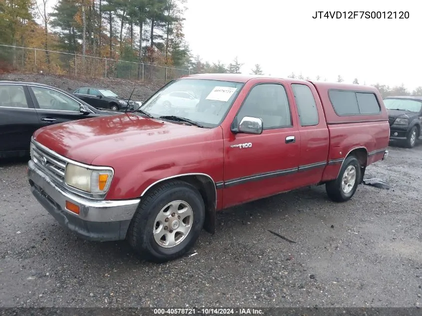 1995 Toyota T100 Xtracab Sr5 VIN: JT4VD12F7S0012120 Lot: 40578721