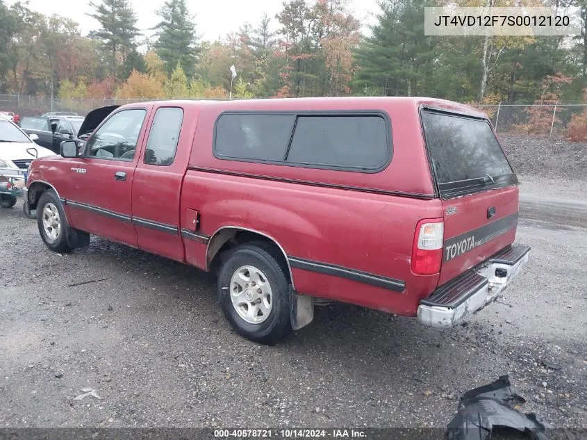 1995 Toyota T100 Xtracab Sr5 VIN: JT4VD12F7S0012120 Lot: 40578721