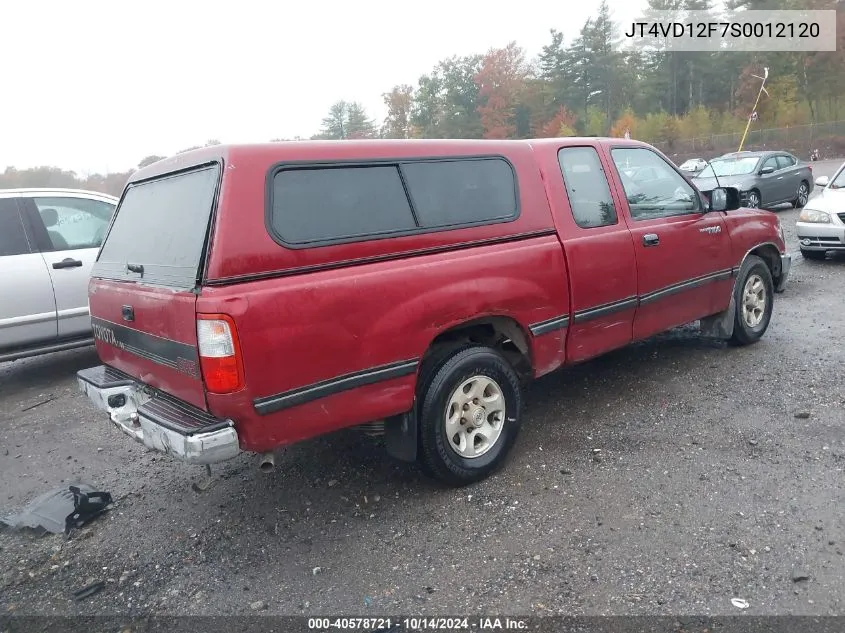 1995 Toyota T100 Xtracab Sr5 VIN: JT4VD12F7S0012120 Lot: 40578721