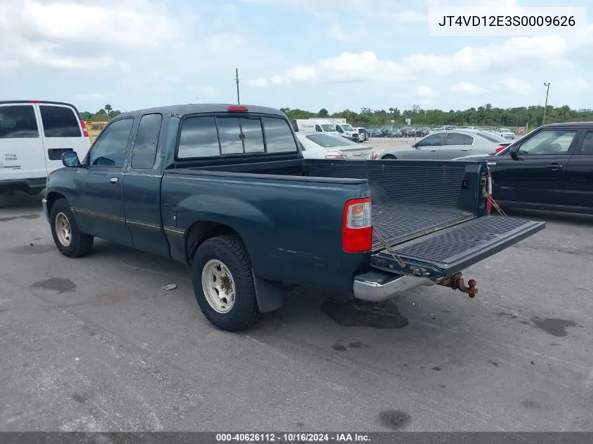 1995 Toyota T100 Xtracab/Dx VIN: JT4VD12E3S0009626 Lot: 40626112