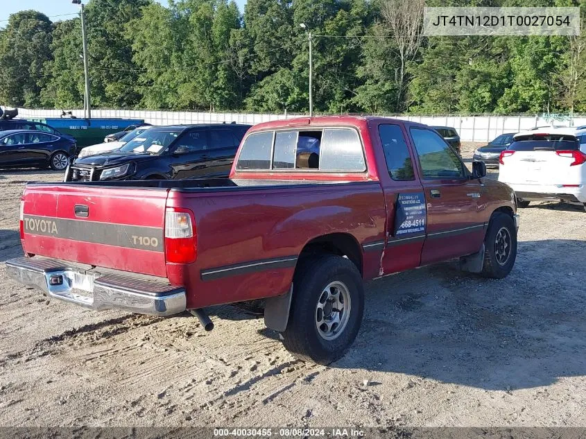 1996 Toyota T100 Xtracab VIN: JT4TN12D1T0027054 Lot: 40030455